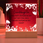 Gift For Granddaughter "Never Outgrow My Heart" | Acrylic Plaque: An Unforgettable Keepsake