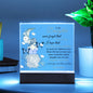 For My Daugther | Square Acrylic Plaque | Never Forget That I Love You
