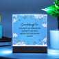 Gift For Granddaughter "Never Outgrow My Heart" | Acrylic Plaque: An Unforgettable Keepsake
