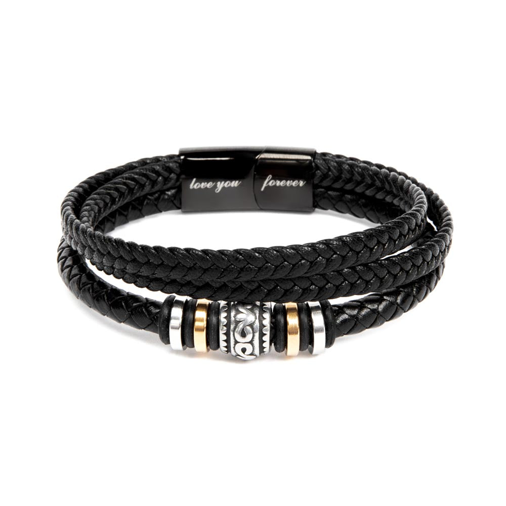 Gift For Dad | Love You Forever Bracelet | From Daughter or Son