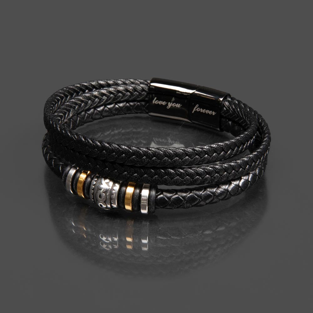 Gift For Dad | Love You Forever Bracelet | From Daughter or Son