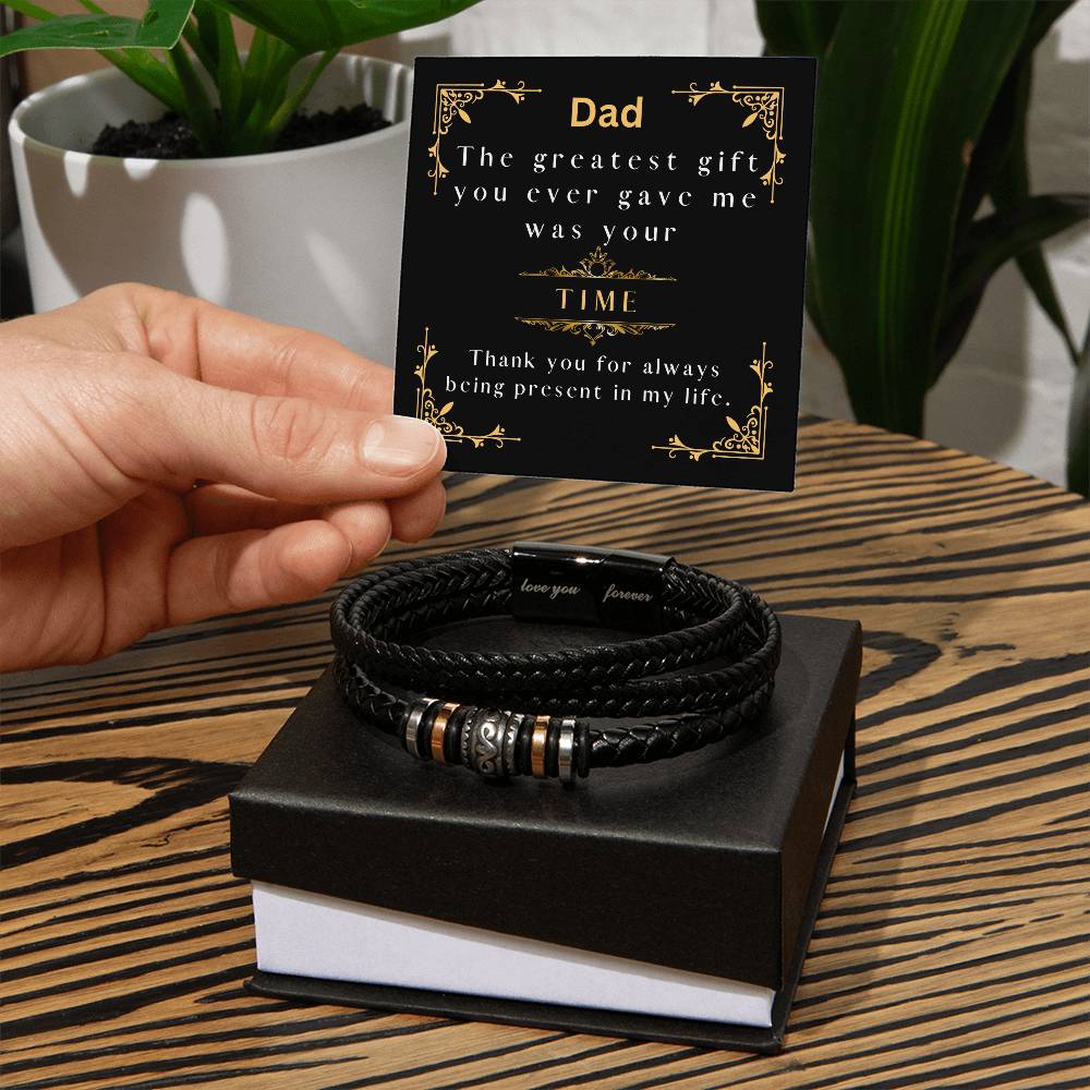 Gift For Dad | Love You Forever Bracelet | From Daughter or Son