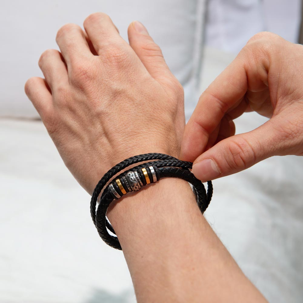 Gift For Dad | Love You Forever Bracelet | From Daughter or Son