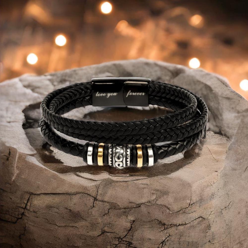Gift For Dad | Love You Forever Bracelet | From Daughter or Son