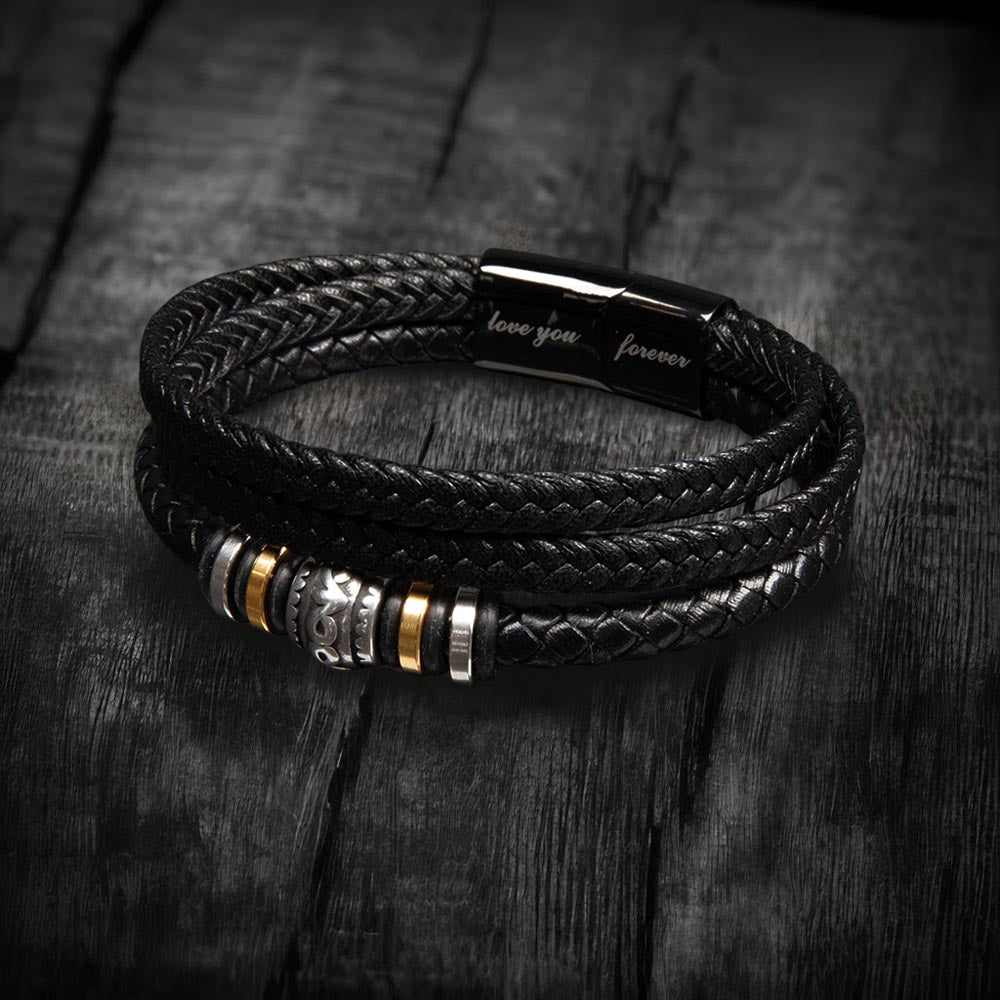 Gift For Dad | Love You Forever Bracelet | From Daughter or Son