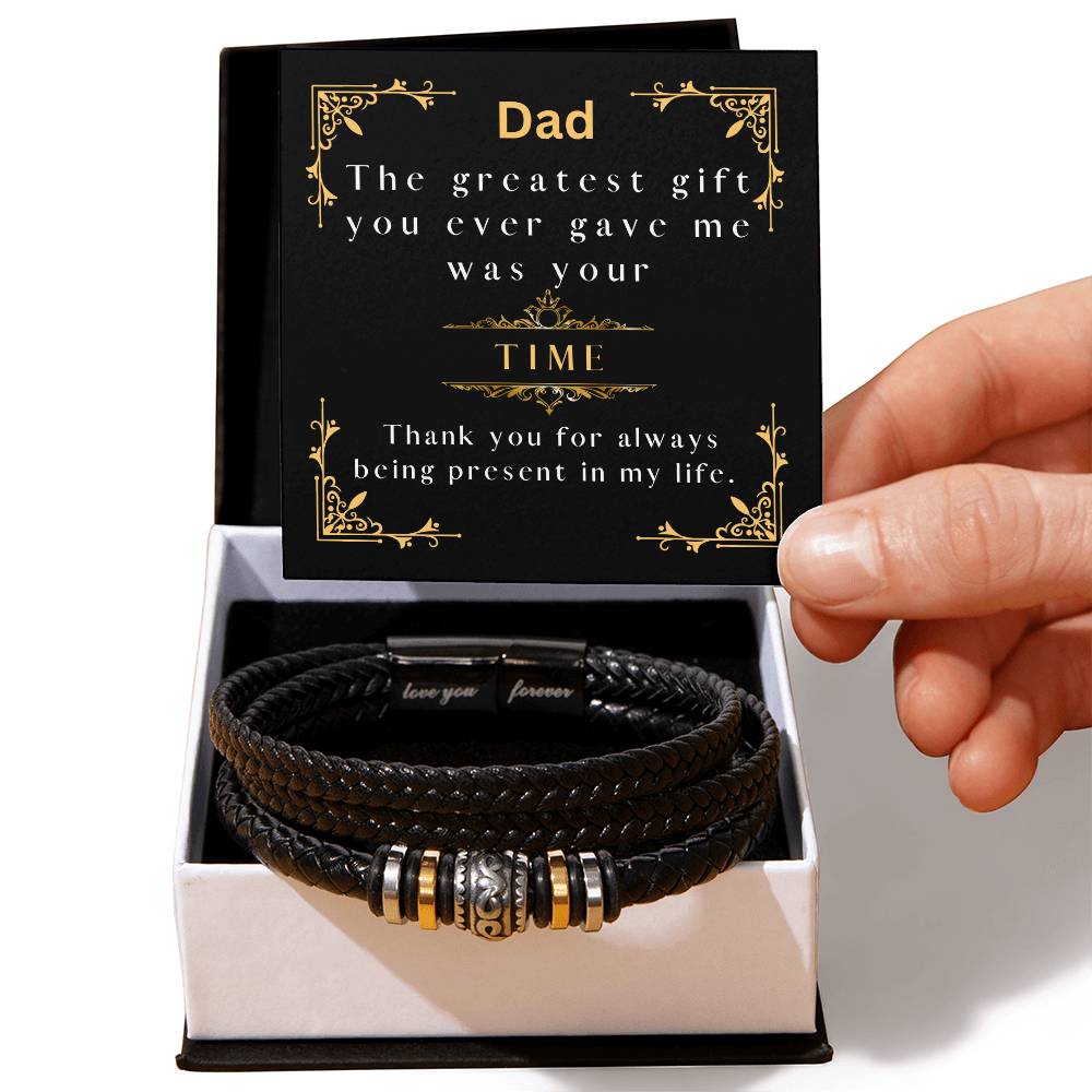 Gift For Dad | Love You Forever Bracelet | From Daughter or Son
