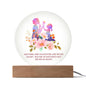 Gift For Mom or Daughter | "Apart In Distance But Never In Heart" Acrylic Plaque