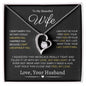 To My Beautiful Wife | Forever Love Necklace | Special Gift | "I Can't Live Without You"