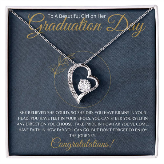 Gift For Graduation Day | Forever Love Necklace | Congratulations!