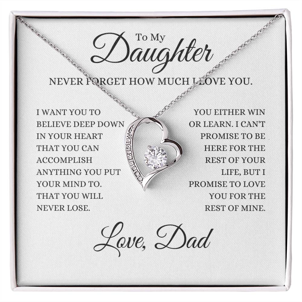 Gift For My Special Daughter| Love Knot Necklace | Mother's Day | Never Forget That I Love You