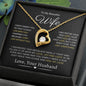 To My Beautiful Wife | Forever Love Necklace | Special Gift | "I Can't Live Without You"