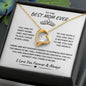 Gift ForThe Best Mom Ever | Forever Love Necklace | Birthday & Holiday Gift For Mom