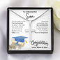 Gift For Son | Cross Necklace | Graduation | From Mom & Dad | Congrats!
