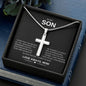 Gift For My Son | Cross Necklace From Mom | Love Always.
