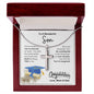 Gift For Son | Cross Necklace | Graduation | From Mom & Dad | Congrats!