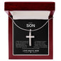Gift For My Son | Cross Necklace From Mom | Love Always.