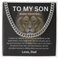 To My Son | Cuban Link Chain | Love You Dad