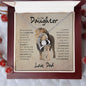 To My Daughter | Forever Love Necklace | This Old Lion Has Your Back | Love, Dad