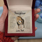 To My Daughter | Forever Love Necklace | This Old Lion Has Your Back | Love, Dad