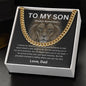 To My Son | Cuban Link Chain | Love You, Dad