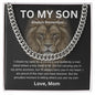 To My Son | Cuban Link Chain | Love, Mom