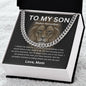 To My Son | Cuban Link Chain | Love, Mom