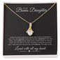 To My Bonus Daughter | Alluring Beauty Necklace | With All My Heart