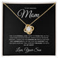 To Mom | Love Knot Necklace | From Son