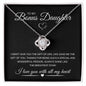 To My Bonus Daughter | Love Knot Necklace | With All My Heart!