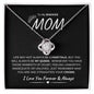 To MyBadass Mom | Love Knot Necklace | I Love You Forever & Always