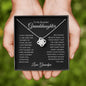 To My Beautiful Granddaughter | Love Knot Necklace | Always Be Brave | Love, Grandpa