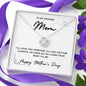 To Mom | Love Knot Necklace | I'LL Love You Forever | Happy Mother's Day