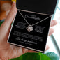 To My Beautiful Granddaughter | Love Knot Necklace | Love Always & Forever