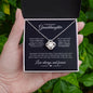 To My Beautiful Granddaughter | Love Knot Necklace | Love Always & Forever