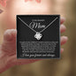To My Beautiful Mom | Love Knot Necklace | Mother's Day | Birthday | From Daughter | From Son