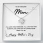 To Mom | Love Knot Necklace | I'LL Love You Forever | Happy Mother's Day