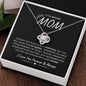 To MyBadass Mom | Love Knot Necklace | I Love You Forever & Always