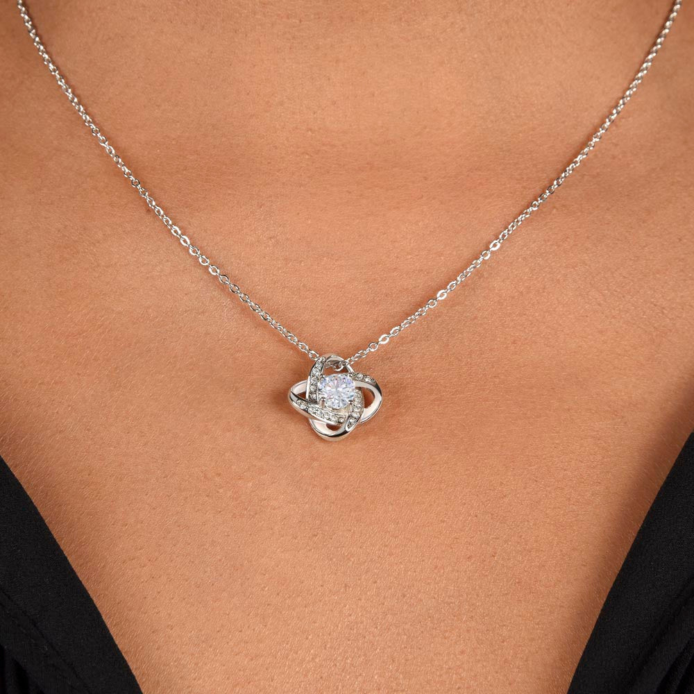 To My Badass Mom | Love Knot Necklace | Fearless Superhero | I Love You