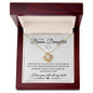 To My Bonus Daughter | Love Knot Necklace | The Brightest Start | With All My Heart