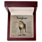 To My Daughter | Love Knot Necklace | This Old Lion Has Your Back | Love, Dad