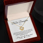 To My Bonus Daughter | Love Knot Necklace | The Brightest Start | With All My Heart