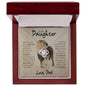 To My Daughter | Love Knot Necklace | This Old Lion Has Your Back | Love, Dad