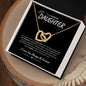 To My Badass Daughter | Interlock Hearts Necklace | Love Always