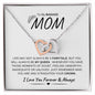 To My Badass Mom | Interlock Necklace | I Love You Forever & Always