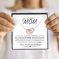 To My Badass Mom | Interlock Necklace | I Love You Forever & Always