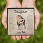 To My Daughter | Interlocking Hearts Necklace | This Old Lion Has Your Back | Love, Dad