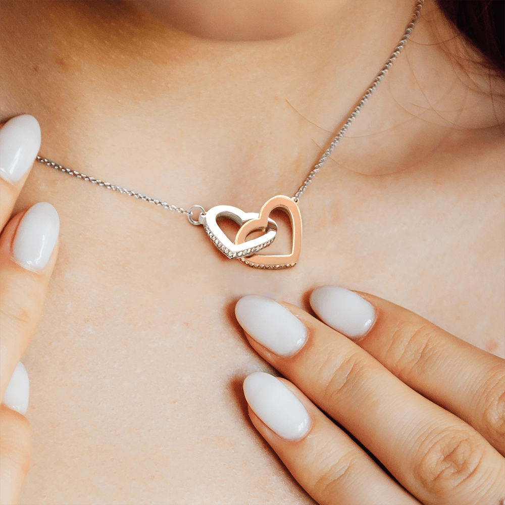 To My Amazing Mom | Interlocking Hearts Necklace | Forever Connected | Forever & Always