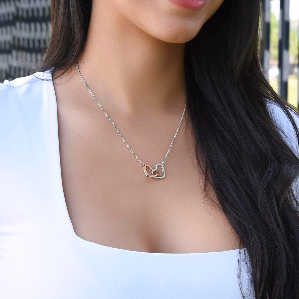 To My Amazing Mom | Interlocking Hearts Necklace | Forever Connected | Forever & Always