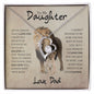 To My Daughter | Forever Love Necklace | This Old Lion Has Your Back | Love, Dad