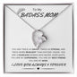 To My Badass Mom | Forever Love Necklace | My Fearless Superhero | I Love You